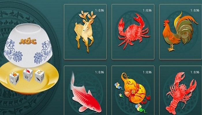 Cái tên trò chơi bầu cua tôm cá bắt nguồn từ những con vật có trong bàn cược